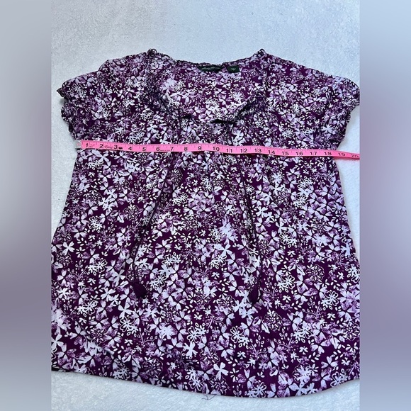 Eddie Bauer Cotton Floral Peasant Blouse - Small - Picture 8 of 8